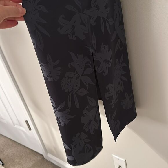 Club Monaco Women’s Asymmetrical Slip Midi Dress One shoulder Ebony Size 00 - Picture 8 of 13